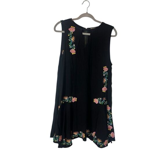 Umgee Floral Embroidered Swing Dress Y2K Style Feminine Cottagecore Fairygoth - Picture 1 of 7